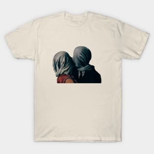 The Lovers II by Rene Magritte T-Shirt